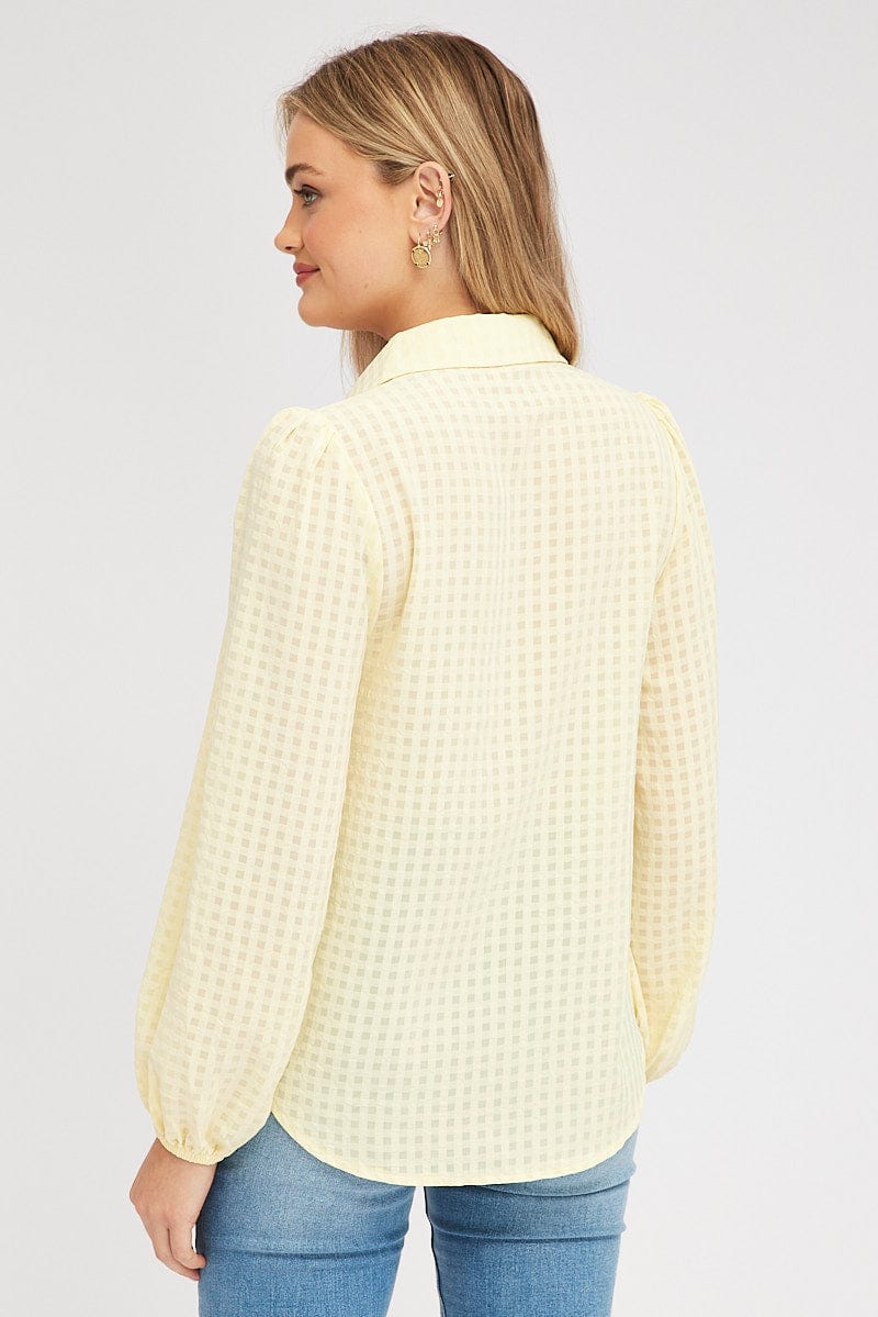 Yellow Shirt Long Sleeve Texture for Ally Fashion