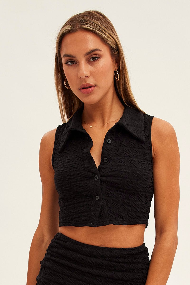 Black Crop Top for Ally Fashion