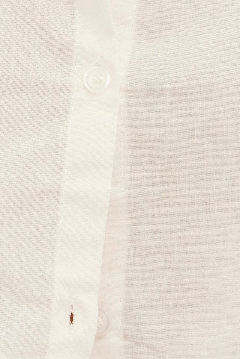 White Shirt Collar Long Sleeve for Ally Fashion