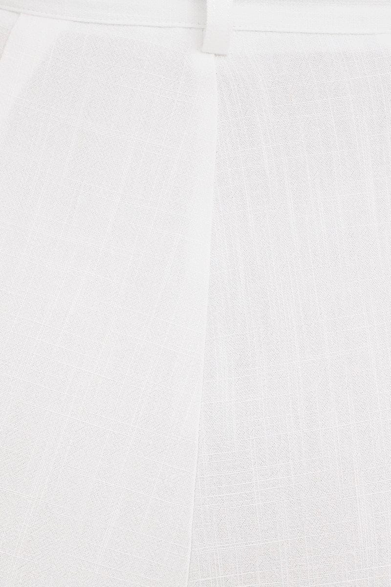 WIDE LEG PANTS White Pants Pleated Wide Leg for Women by Ally