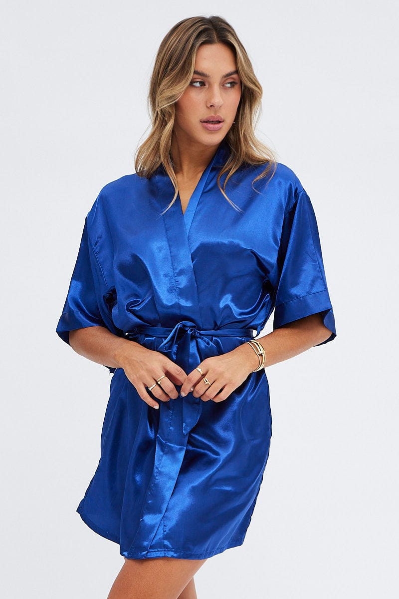 Blue Bridesmaid Nightgown for Ally Fashion