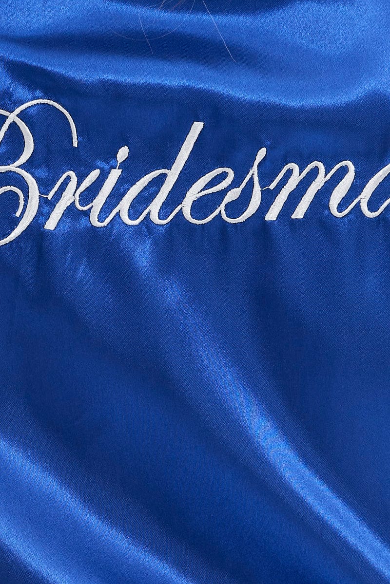 Blue Bridesmaid Nightgown for Ally Fashion