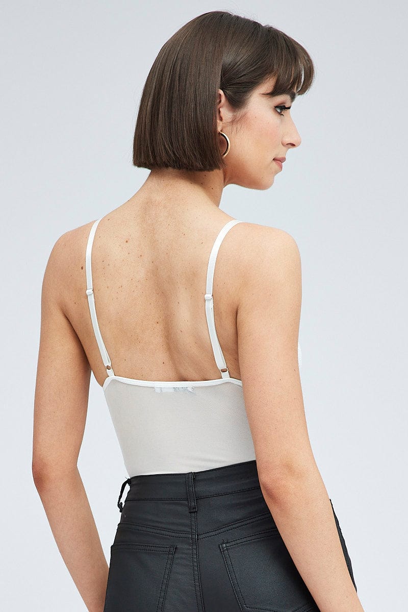 Buy Alyssa Lace Trim Camisole Bodysuit @ Love, Bonito, Shop Women's  Fashion Online