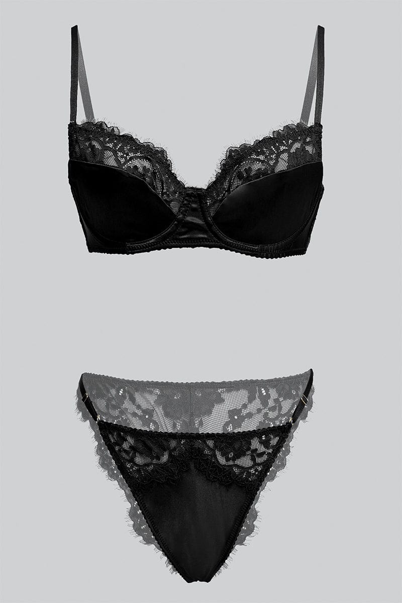 Black Lace Lingerie Set for Ally Fashion