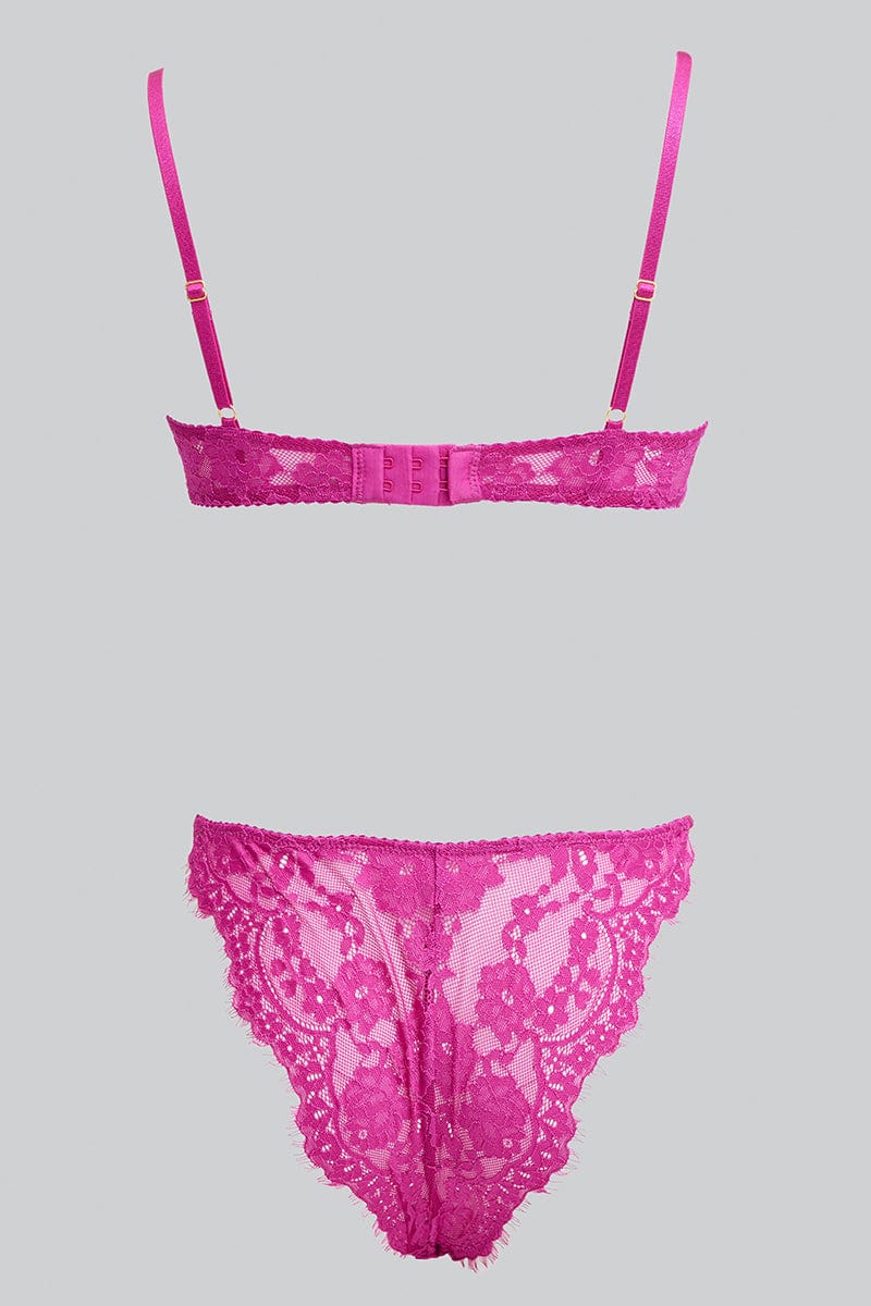 Pink Lace Lingerie Set for Ally Fashion