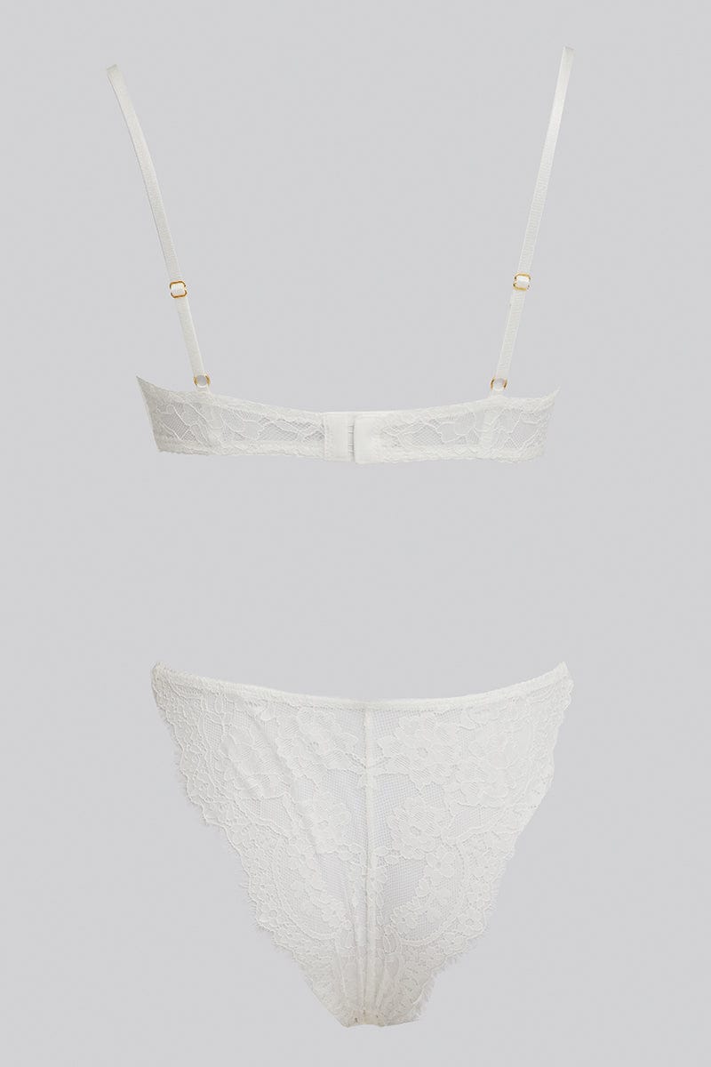 White Lace Lingerie Set for Ally Fashion