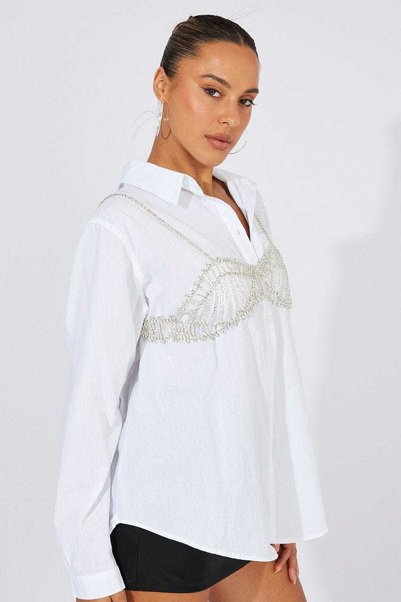 Silver Body Chain Bralette Ally Fashion