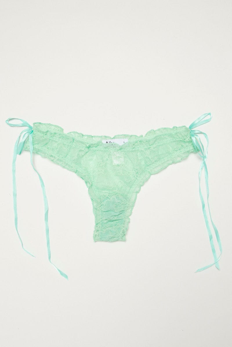 Green Lace Lingerie Set for Ally Fashion